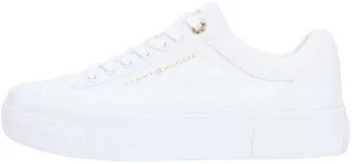 Tommy Hilfiger TH FOXING PLATFORM CANVAS Plateausneaker in weiß von Tommy Hilfiger