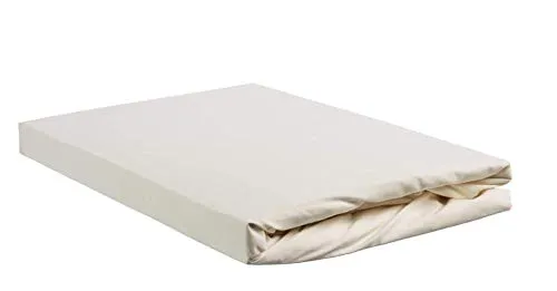 Beddinghouse Percale Spannbettlaken 90x200 cm - Gebrochen weiß - Hochwertiges Spannbettlaken aus 100% Baumwolle, ideal für eine erholsame Nachtruhe. Waschbar bis 60 Grad und pflegeleicht – kein Bügeln nötig. Perfekt für stilbewusste Schlafräume.