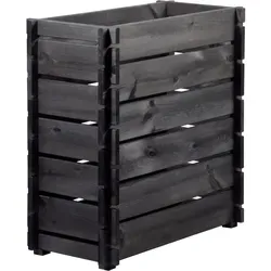 dobar® 58442FSCe Hochbeet Stecksystem - Ideal für Balkon und Garten - Hochbeet-Kit aus wetterfestem FSC-Kiefernholz, einfach montierbar mit inkludierter Pflanzfolie - Perfekt für die Anzucht von Gemüse und Kräutern.