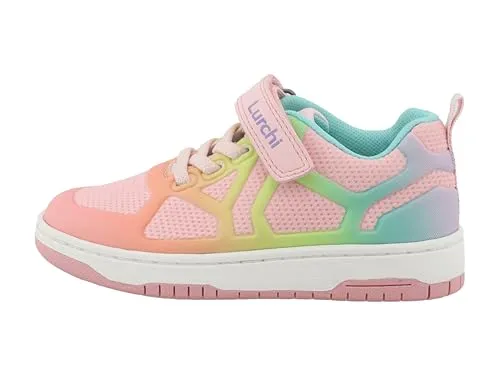 Lurchi 95L0103001 Sneaker, Rose, 34 EU Weit - Sneaker in Skateroptik, bunt und ideal für den Sommer, bietet Komfort und Stil für aktive Kinder.