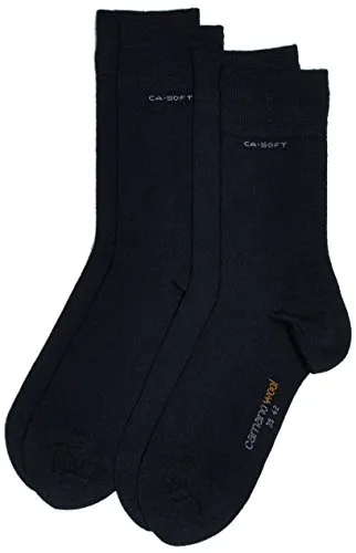 Camano Herren Socken 3242, Gr. 39/42, Blau (navy 4), 2er Pack