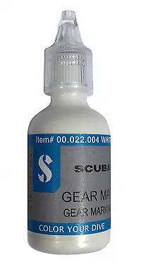 Scubapro Gear Marker - Weiß - Marker für Tauchausrüstung