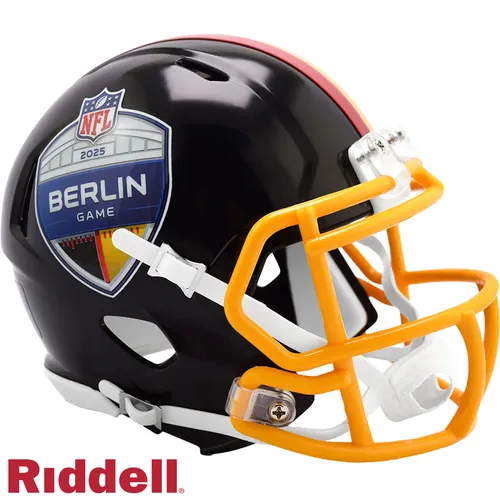 Riddell Speed Mini Football Helm - NFL BERLIN 2025 - Mini-Helm für Fans der NFL, detailgetreue Nachbildung des Green Bay Packers Helms, perfekt für Sammler und als Geschenk.