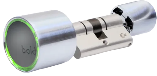 Bold Smart Lock SX-53 100344 - Smart-Türschloss für einfachen Zugang, kabellose Verbindung via Bluetooth und PIN-Eingabe. Ideal für Zylinder mit Innenmaß 50-55mm und Außenmaß 30-45mm.