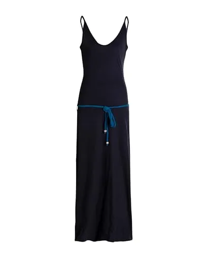 Vishes Damen Sommerkleid mit Trägern in Schwarz I Größe XL (40) I Handgefertigt aus 100% Baumwolle I Stylisches Sommerkleid für Freizeit & Alltag I Nachhaltige Alternative Bekleidung