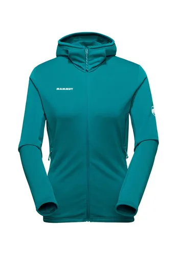Mammut Aconcagua Light ML Kapuzenjacke Damen - Leichte Fleecejacke für Outdoor-Aktivitäten, aus hochwertigem Polartec® Power Grid™ Material. Atmungsaktiv, schnell trocknend und ideal als Mittelschicht beim Bergsteigen oder Wandern.