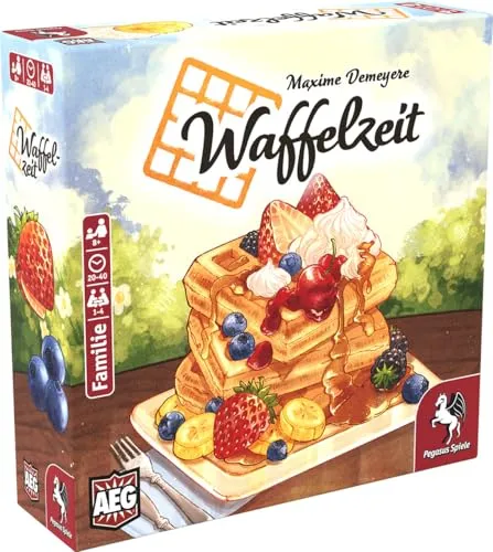 Pegasus Spiele Spiel 51128G - Waffelzeit (DE), Familienspiel für unvergessliche Spielabende, geeignet ab 8 Jahren