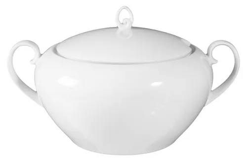 Seltmann Weiden Geschirr-Set Terrine für 12 Personen Rondo in Weiß - Elegantes Geschirr-Set für 12 Personen, mikrowellen- und spülmaschinenfest, ideal für festliche Anlässe und alltägliche Nutzung.