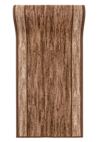 Mazovia rutschfest Teppich Läufer Flur - Modern Muster Teppichläufer - Kurzflor Flurläufer für Vorzimmer, Schlafzimmer, Küche - ÖKO-TEX Zertifiziert - Meterware Braun - 100 x 650 cm