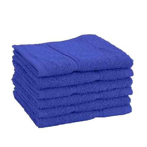 Veluna Home Premium Gästehandtücher Set 100% Baumwolle Gästehandtücher (30x30 cm) | Oeko-TEX Zertifiziert (Royal, 6er Pack)