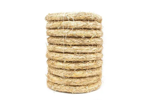 DekoPrinz® Bastelkranz Natur Strohkranz / Strohrömer Rohling, Ø20 cm, 3 cm Stärke