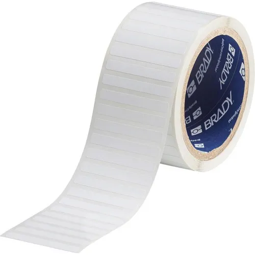 Produktbild Brady THT-15-423-2.5 Etiketten aus Polyester, Weiss, 50.80 x 6.35 mm