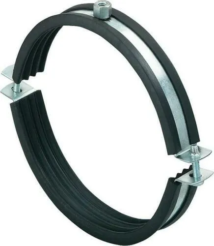 Rohrschelle Gummieinlage Ø 160mm M8+M10 Breite ca.3 cm, Fischer LGS 160