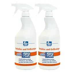 Dr. Becher Backofen und Grillreiniger 1L (2er Pack) - Backofen- und Grillreiniger, effektiv gegen Fett- und Bratrückstände für eine mühelose Reinigung in der Gastronomie.