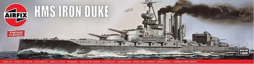 Airfix - 1/600 HMS Iron Duke - Plastikmodellbausatz - Wasserfahrzeug-Modellbausätze im Maßstab 1:600, detailgetreues Design für Modellbau-Enthusiasten und Sammler.