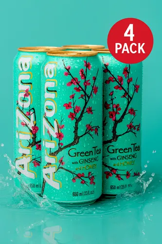  AriZona Green Tea with Ginseng and Honey USA 650ml 4erPack 0,38 EUR/100ml