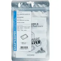 ESSENTIAL Micro USB-B Port Lock (MUL04), Einsteckschloss Farbcode Grau, 10 Stück