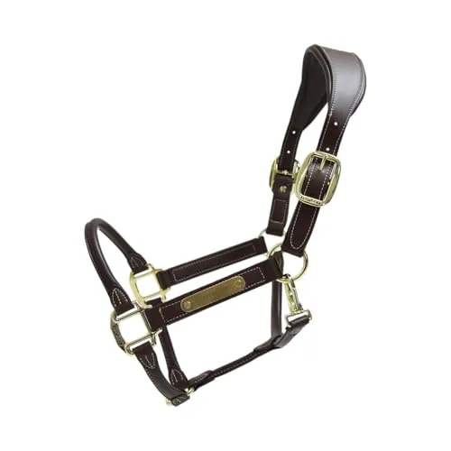 Kentucky Horsewear Anatomisches Leder Halfter - Braun - Full - Hochwertiges anatomisches Halfter aus Leder, bietet optimalen Komfort für Ihr Pferd und ist ideal für den täglichen Gebrauch.