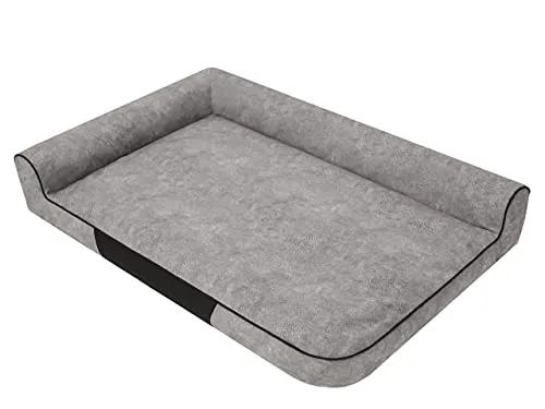 PillowPrim Hundebett Hundeschlafplatz Hundesofa Hundekissen Ruheplatz Hundematratze Hundehütte Hundeplatz Hundekorb Doggybed Hundezubehör Sofa Bett 80x53 cm