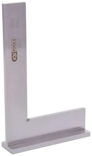 KS-Tools Anschlagwinkel 300.0211, 150 x 100mm aus Metall - Stütze, nach DIN 875/1 gefertigt mit Genauigkeitsgrad 1, ideal zum präzisen Vorzeichnen und Prüfen rechter Winkel.