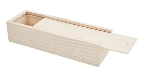 VBS Stiftebox mit Schiebedeckel, Rohholz