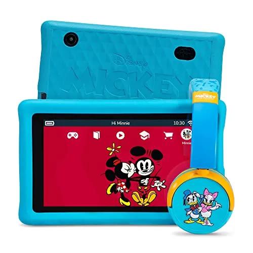 Mickey and Friends Kinder Tablet 7 Zoll mit Kopfhörer