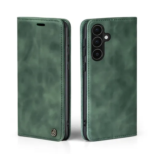 Handyhülle für Samsung Galaxy A56 5G Klapp Magnet Smartphone Cover Case Grün