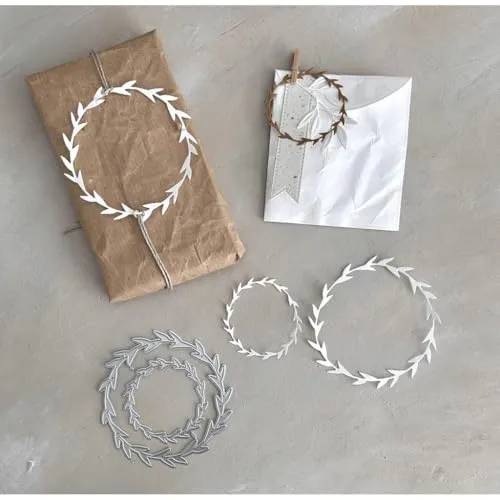 Stanzschablonen Set Blätterkranz 