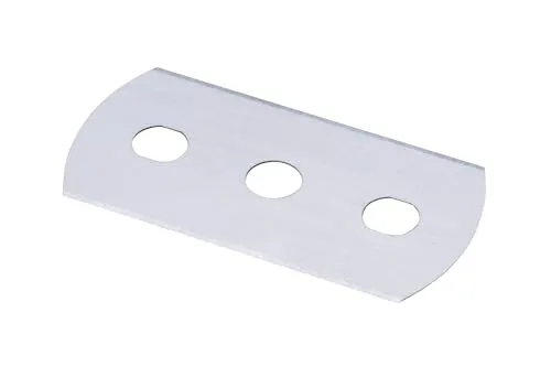 Fackelmann Ersatzklingen für Reinungsschaber, Klingen aus Edelstahl für Kochfeldschaber, Klingen für Ceranfeldschaber (Farbe: Silber), Menge: 5 Stück, 4,4 x 2,2