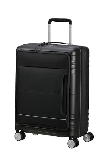 American Tourister Hello Cabin - Spinner S, Expandable Hand Luggage 55 cm - Handgepäck mit 39/45 L, ideal für 2-tägige Reisen. Mit gepolstertem Laptop- und Tablet-Fach sowie TSA-Schloss für sicheres Reisen. Robuste PP-Konstruktion sorgt für Langlebigkeit und Kratzfestigkeit.
