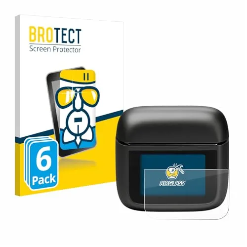 BROTECT 6 Stück Schutzglas für JBL Tour Pro 3 Schutzfolie Panzer Folie Glas[Extrem Kratzfest 9H, Anti-Fingerprint, Ultra-Transparent]