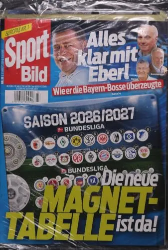 SPORT BILD+Magnettabelle 23/2026 von Axel Springer Deutschland GmbH