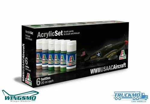 Italeri Acryl Set WWII USAAC Aircraft 0438