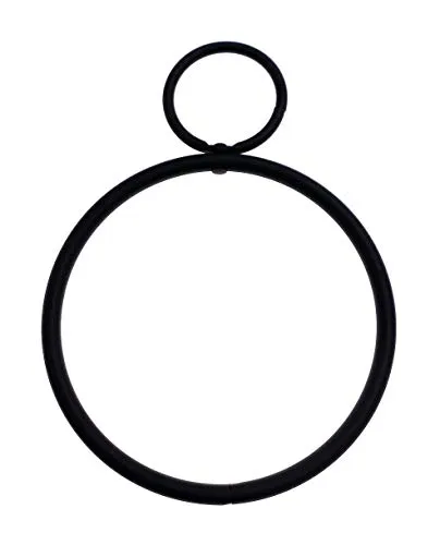 Drapierring Dekoring SCHWARZ, Innen Ø 35/100 mm, zum Drapieren von Gardinenstoffen, 1 Stück