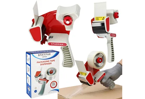Sarcia.eu Klebeband Paketbandabroller, Handabroller für Verpackungsklebeband 50 mm