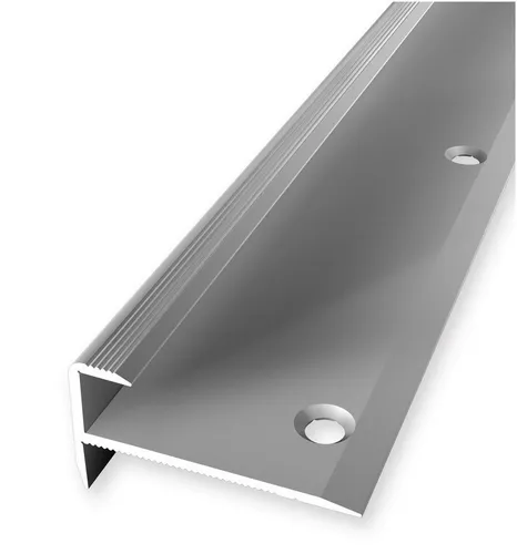 PROVISTON Treppenkantenprofil Aluminium, 36 x 18.5 x 1000 mm, Silber, Treppenkante, Winkelprofil