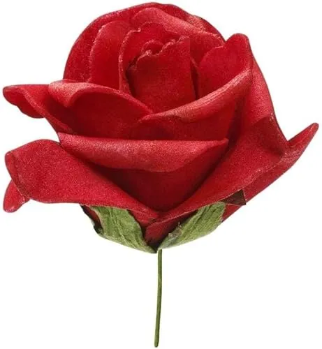 Rosen rot, 5 cm, Herzbox a 12 St.