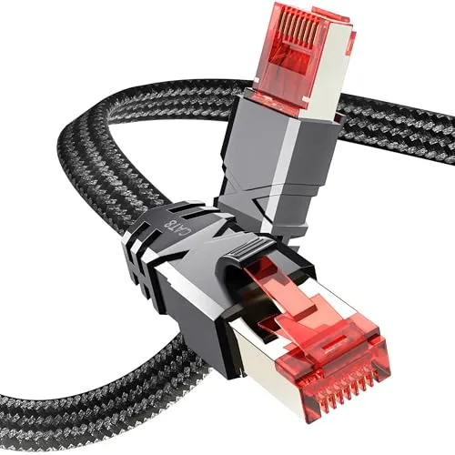 Tesmax CAT 8 Lan Kabel 1meter,40Gbps Hochgeschwindigkeits mit RJ45 Stecker