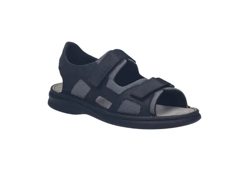 Josef Seibel Sandale Schwarz 42 EU - Komfortabel und Stylisch - Elegante Sandale in Größe 42 aus Glattleder mit praktischem Klettverschluss. Ideal für den Sommer, bietet sie optimalen Komfort und eine perfekte Passform für normale Füße.