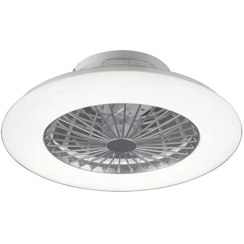 LED-Deckenleuchte mit Ventilator - dimmbar und fernbedienbar - Ventilator mit LED-Beleuchtung, ideal für Innenräume. Genießen Sie die Kombination aus Licht und frischer Luft mit Fernbedienung und Reversefunktion.