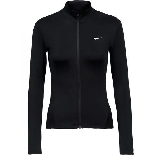 NIKE Damen Unterjacke W NK ONE DF FZ FITTED JKT - NIKE Damen Unterjacke W NK ONE DF FZ FITTED JKT in Größe XS, ideal für aktive Frauen. Der Material-Mix sorgt für hohen Tragekomfort und Bewegungsfreiheit beim Sport.