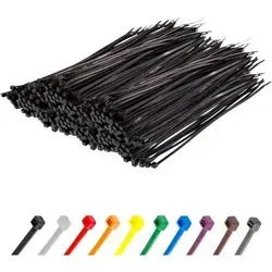 Kabelbinder Set 1000 Stück 200 x 4,8 mm - UV-beständig und robust - Praktisches Kabelbinder-Set mit 1000 schwarzen Bindern, 200 mm x 4,8 mm, ideal für Heimwerker und Gartenprojekte. Die UV-beständige Nylon-Qualität sorgt für zuverlässiges Bündeln und Ordnung, auch bei Witterungseinflüssen.