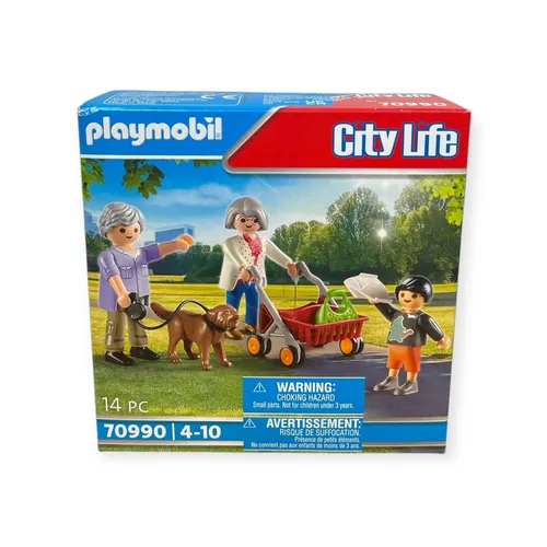 Playmobil 70990 City Life Großeltern mit Enkel Geschenkset