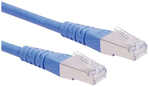 Roline 21.15.1314 RJ45 Patchkabel CAT 6 S/FTP 0.30m Blau 1St.