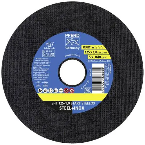 PFERD TOOLS EHT 125-1,0 START STEELOX 69120939 Trennscheiben-Set 125mm