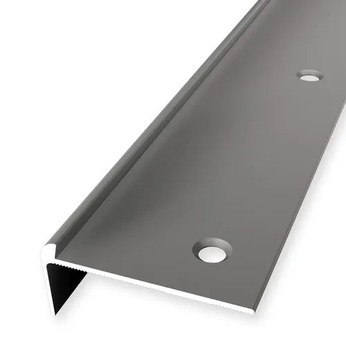 Küberit Treppenkantenprofil 20 x 48 x 2500 mm Aluminium - Hochwertiges Treppenkantenprofil aus Aluminium, ideal für alle Räume. Luftfeuchtigkeitsbeständig und modern im Design, sorgt es für eine sichere und ansprechende Treppenverkleidung.