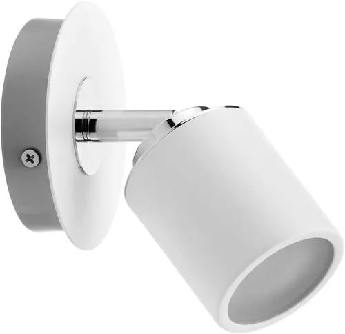 Paulmann Tube 66717 Bad-Wandleuchte 10W Weiß, Chrom - Lampen für Bad & Feuchträume, spritzwassergeschützt und flexibel mit GU10-Sockel für individuelle Leuchtmittelwahl bis 10W.