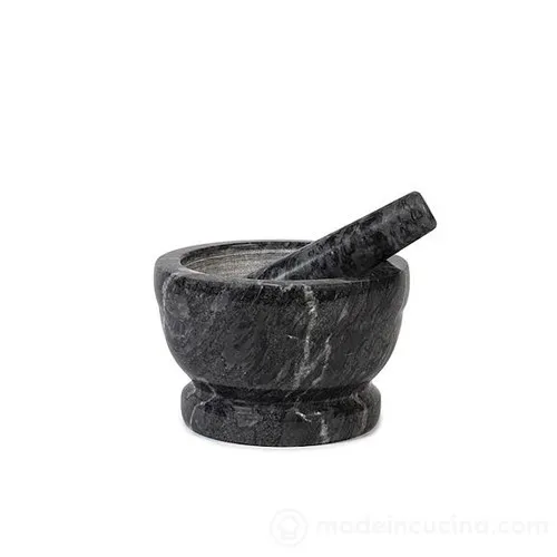 HOME Mörtel Mit Stößel Marmor Schwarz 18cm 9716218 in schwarz von Home