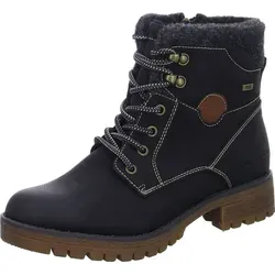 TOM TAILOR Schnürstiefelette aus Lederimitat - Wanderschuhe mit elegantem Design, ausgestattet mit wärmendem Textilfutter und herausnehmbarer Innensohle für optimalen Tragekomfort.