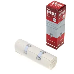 Romed Elastische Mittelzugbinden Fixierbinde mit Halteklammer in Folie 15 cm x 5 m / 5 Stück